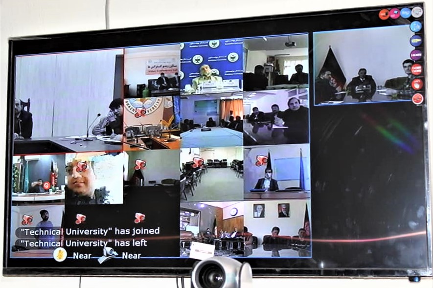 فعالیت های آمریت تکنالوژی معلوماتی دانشگاه پروان در قسمت ویدیو کانفرانس ها